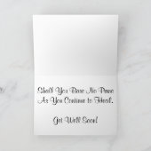 "In de Geschiedenis Aangestoken" Beterschap Kaart (Binnen)