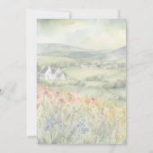In de Glen Watercolor Uitnodiging (Achterkant)