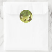 In de gras ronde sticker (Tas)