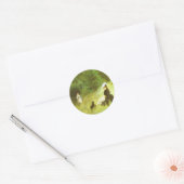 In de gras ronde sticker (Envelop)