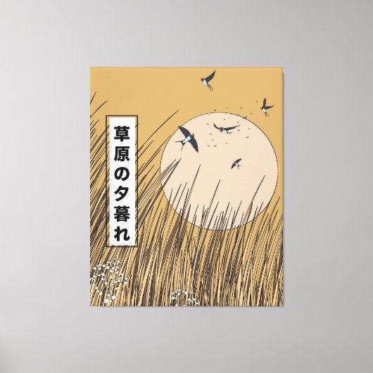 In de graslanden canvas afdruk (Voorkant)