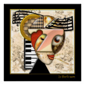 In de groef (pin) perfect poster (Voorkant)