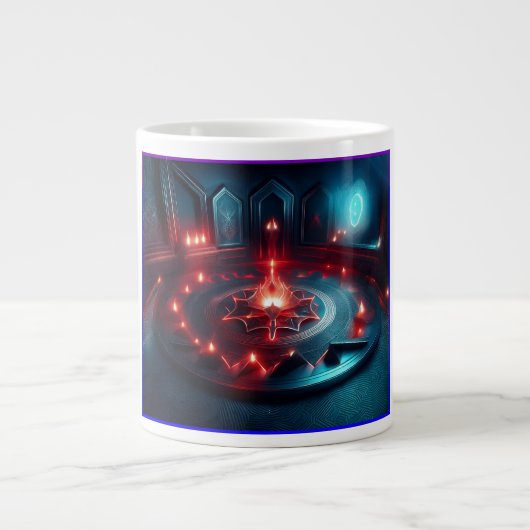 In de hal van de vleermuis koning grote koffiekop (Voorkant)