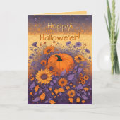 In de Halloween Tuin Feestdagen Kaart (Voorkant)