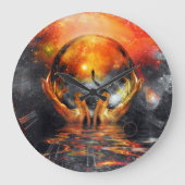 In de handen van de maker grote klok (Voorkant)