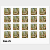 In de Harem Vierkante Sticker (Vel)