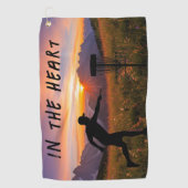 In de hartschijf golfhanddoek (Voorkant)