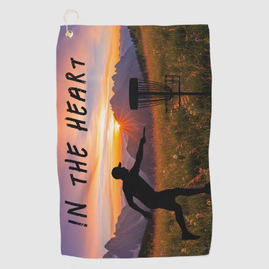 In de hartschijf golfhanddoek (Voorkant)