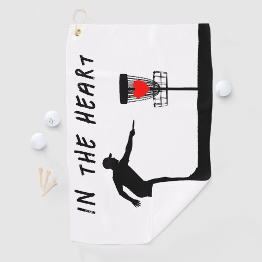 In de hartschijf golfhanddoek (Insitu)