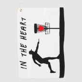 In de hartschijf golfhanddoek (Voorkant)