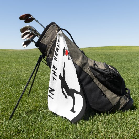 In de hartschijf golfhanddoek (Groen)