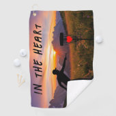 In de hartschijf golfhanddoek (Insitu)