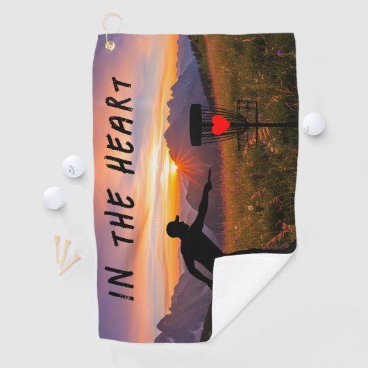 In de hartschijf golfhanddoek (Insitu)