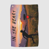 In de hartschijf golfhanddoek (Voorkant)