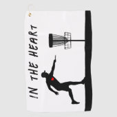 In de hartschijf golfhanddoek (Voorkant)