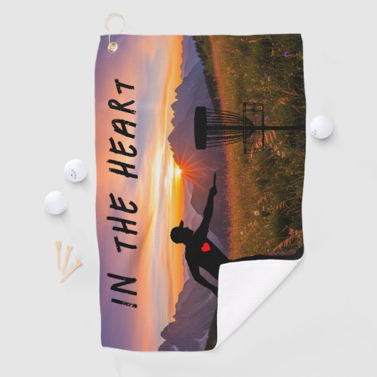 In de hartschijf golfhanddoek (Insitu)