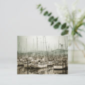 In de haven briefkaart (Staand voorkant)