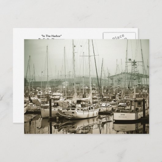 In de haven briefkaart (Voorkant / Achterkant)