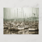 In de haven briefkaart (Voorkant)