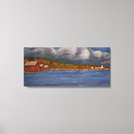 In de haven canvas afdruk