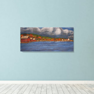 In de haven canvas afdruk