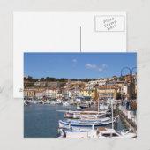 In de haven van het dorp Cassis. Vissen en Briefkaart (Voorkant / Achterkant)
