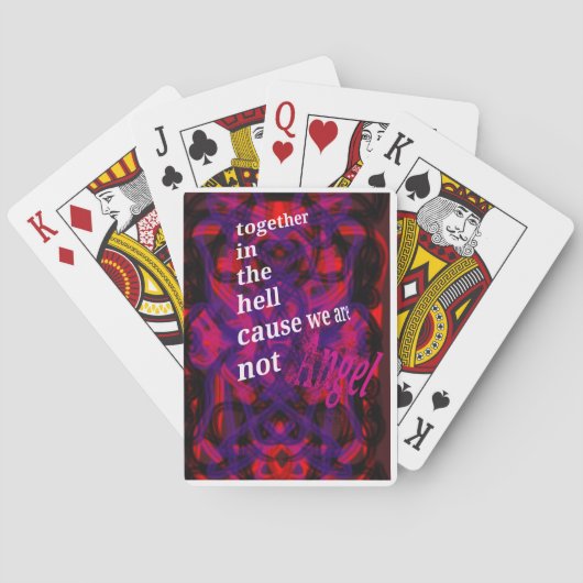 In de hel pokerkaarten (Achterkant)