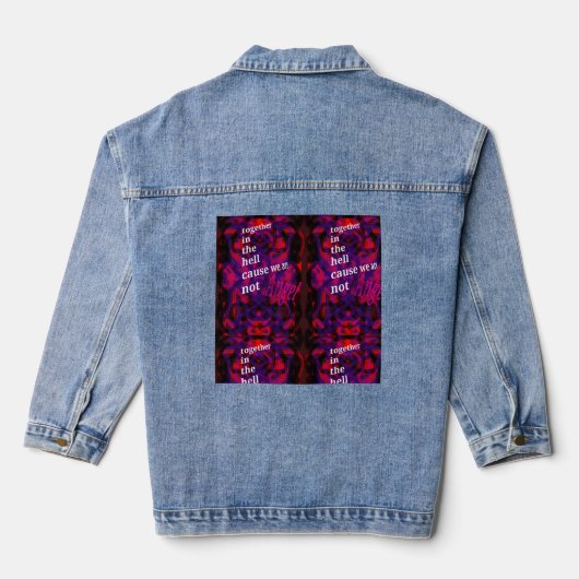 In de hel T-shirt Denim Jacket (Achterkant)
