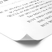 In de hemel grootouders van Bride Memorial Wedding Poster (Hoek)