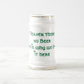 in de hemel is er geen bier bierpul (Center)