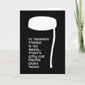 In de hemel is er geen bier kaart (Voorkant)