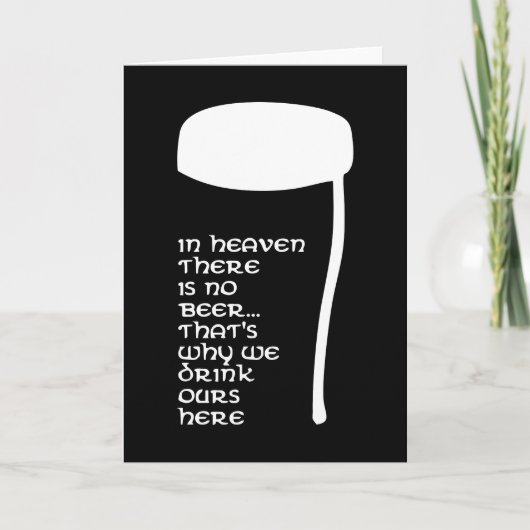 In de hemel is er geen bier kaart (Voorkant)