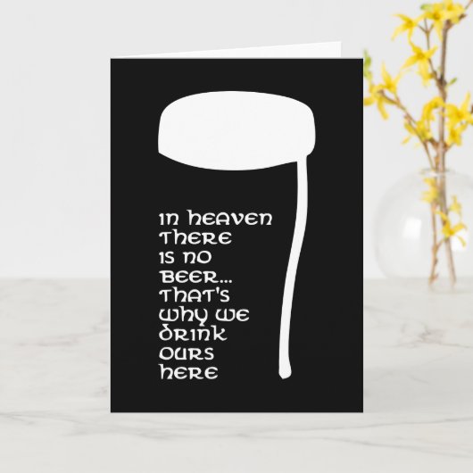 In de hemel is er geen bier kaart (Gele Bloem)