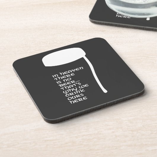 In de hemel is geen bier bier onderzetter (Linkerzijde)