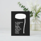 In de hemel is geen bier briefkaart (Staand voorkant)