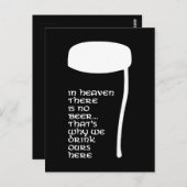 In de hemel is geen bier briefkaart (Voorkant / Achterkant)