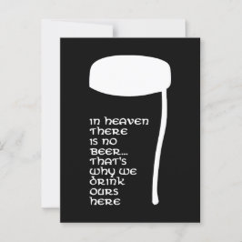 In de hemel is geen bier briefkaart