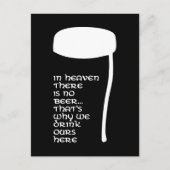 In de hemel is geen bier briefkaart (Voorkant)