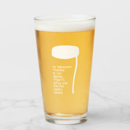 In de hemel is geen bier glas