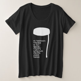 In de hemel is geen bier grote maat t-shirt