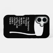 In de hemel is geen bier iPhone 16 hoesje (Achterkant horizontaal)