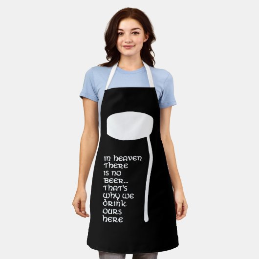 In de hemel is geen bier schort (Gedragen)