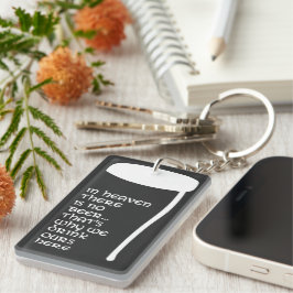 In de hemel is geen bier sleutelhanger