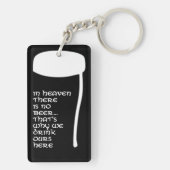 In de hemel is geen bier sleutelhanger (achterkant)