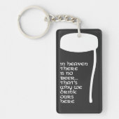 In de hemel is geen bier sleutelhanger (Voorkant)