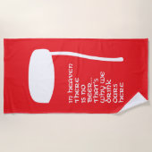 In de hemel is geen bier strandlaken (Voorkant)