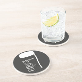 In de hemel is geen bier zandsteen onderzetter