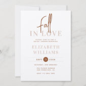 In de herfst in liefde vallen Eenvoudige moderne b Kaart (Voorkant)