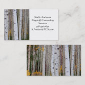 In de herfst van de Aspen Visitekaartje (Voorkant / Achterkant)