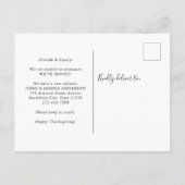 In de herfst van Wreath hebben we de nieuwe thuisv Aankondigingskaart (Achterkant)